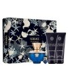 Versace Dylan Blue pour Femme Set - Eau de Parfum 100 ml + Eau de Parfum 5 ml + Body Lotion 100 ml + Shower Gel 100 ml